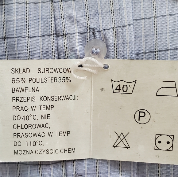 MAN'S LONG-SLEEVE CHECK SHIRT ( SIZE 17) - Picture 4 of 5